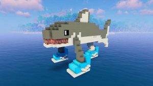 СТРОИМ ТРАЛАЛЕЛО ТРАЛАЛА В MINECRAFT — АКУЛА В "НАЙКАХ" НАНОСИТ УДАР!