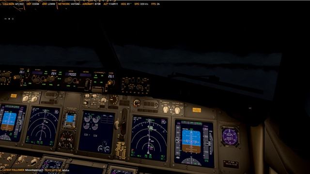 Полет экипажем, диспетчерский контроль #Xplane #Vatsim #ZIBO