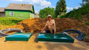 Работа в огороде и септик для нового дома.