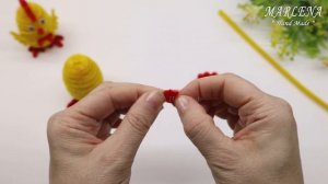🐤 ПАСХАЛЬНЫЕ поделки 🐥 ЦЫПЛЕНОК из синельной провол