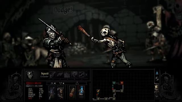 Darkest Dungeon - Necromancer Boss (lvl3 Dungeon) / Босс Некромант (подземелье 3 уровня)