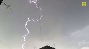 Первая сильная гроза года