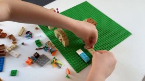 Как построить деревню лего Майнкрафт для жителей? пил?