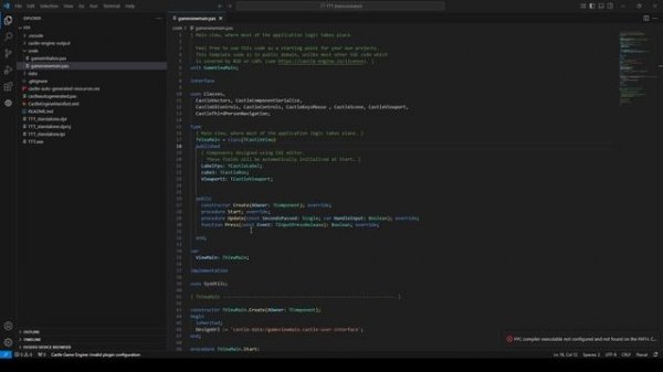 Управления персонажем в Castle game engine