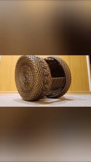 кормушка для птиц корневым плетением из ротанга и ведра 12л.