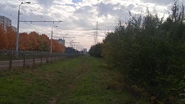 встреча трамваев около ДС Серебрянка смотреть онлайн