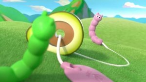 Шнуровка для малышей деревянная "Веселые гусеницы" HAPE, 15 предметов