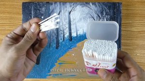 Техника рисования акрилом специальной кистью для нач?