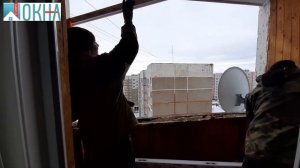 Раздвижная лоджия из ПВХ. Процесс установки!