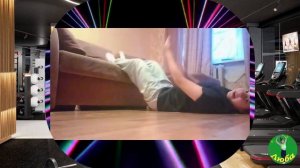 Гимнастика. Тренировка с гипсом на ноге.