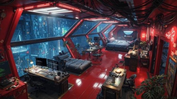 HACKER'S HAVEN  Cyberpunk Ambience  Futuristic Chillout for Deep Focus & Calm