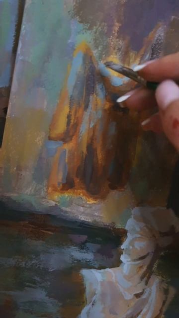 Триптих. "Творческий уголок". #art #traditionalart #aesthetic #живопи? смотреть онлайн