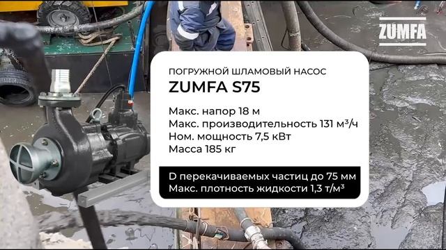 Испытания насосной станции на базе погружного насоса ZUMFA S75 смотреть онлайн