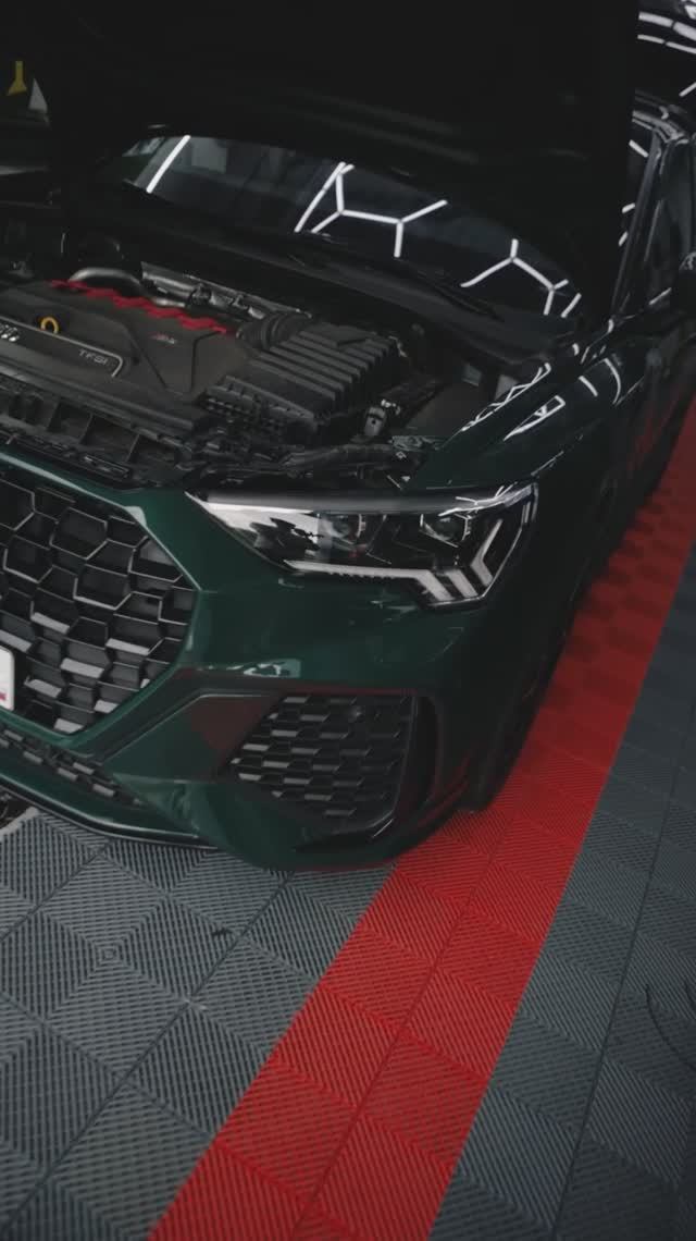 AUDI RS Q3 - Фотохромная пленка на фары + защитная сетка в бампер