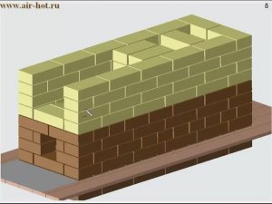 Отопительная печь 51х140 см В.Быкова
