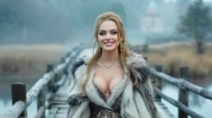 Славянская женщина в стиле 1950-х годов