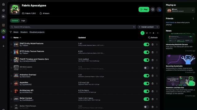 Modrinth Cracked | AstralRinth Preview • Лучший кряк Modrinth смотреть онлайн