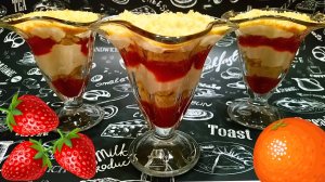 ЛЕГКИЙ ДЕСЕРТ С МАСКАРПОНЕ И КЛУБНИКОЙ  / Вкусный и быстрый десерт с клубникой