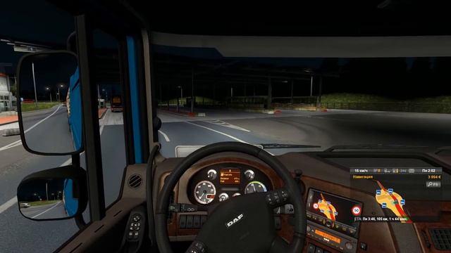 ETS 2. Часть 18. Ночной дозор на трассе Познань - Берлин