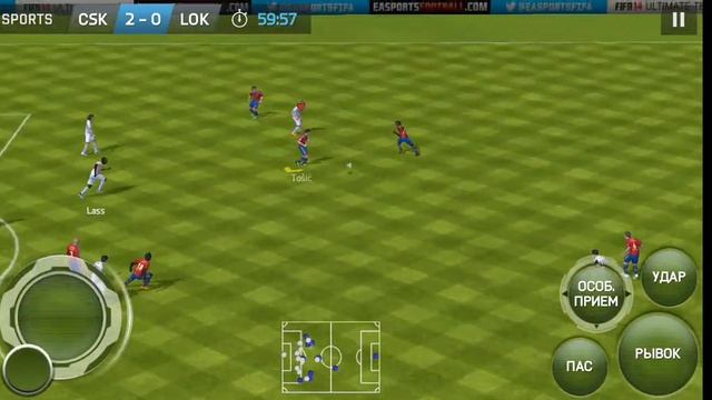 FIFA 14 . Российская лига . 12 тур . ЦСКА Против Локомотив. ? смотреть онлайн