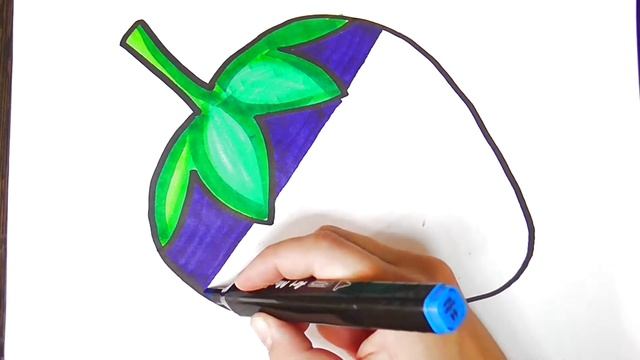 Bolalar uchun qulupnay rasm chizish | Рисунок клубники для детей | Drawing strawberries for kids смотреть онлайн