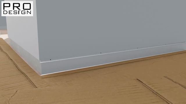 Установка плинтуса скрытого монтажа Pro Design Universal 235 смотреть онлайн