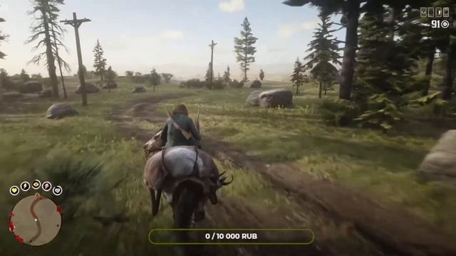 Стрим Red Dead Redemption Online с начала (9) О встречах с читерами смотреть онлайн
