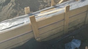 Опалубка для ленточного фундамента из дюймовки. Ничег