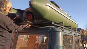 самодельный багажник для лодки ПВХ 320