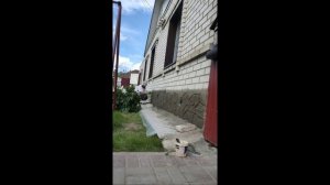 Штукатурка цоколя под камень