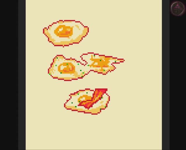 яичница ► Pixel Art   [#draw #digitalart  #art #photoshop]