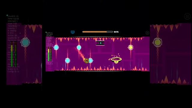 прохожу уровень Xstep в Geometry Dash