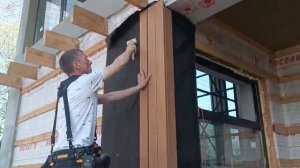 Монтаж планкена на скрытый крепеж дуэт фасад #терраса