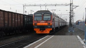 Электропоезд ЭД9М-0139. Покатушки от Развилки до Алтайской в голове+отправление.