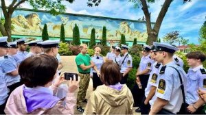 Долгожданная встреча Олега Зубкова, курсантов Керченского морского училища и преподавателей!