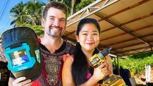 СТРОИМ ГАРАЖ-МАСТЕРСКУЮ НА ФИЛИППИНАХ / ЖИЗНЬ НА ОСТРОВЕ