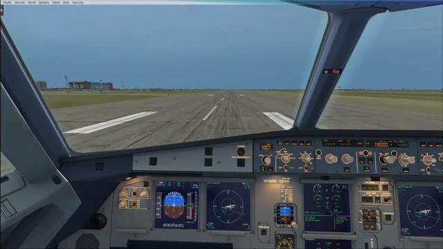 взлёт из Толмачёво на А320 смотреть онлайн