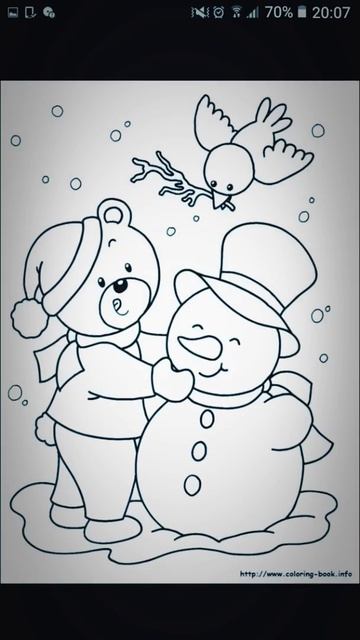 Новогодние картинки которые хочется расскарасить смотреть онлайн