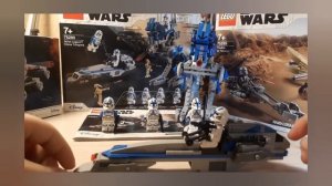 LEGO STAR WARS боевой набор клонов пехотинцев 501 легиона 75280 ОБЗОР