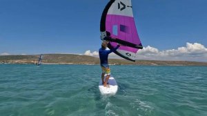 Катание на SUP доске с вингом