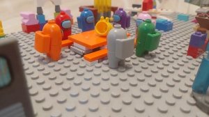 Lego Among Us смешно с озвучкой на русском.