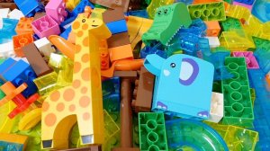 СТРОИМ ГОРКУ ДЛЯ ШАРИКОВ С ЖИВОТНЫМИ КАТАЕМ ШАРИКИ ДЛЯ ДЕТЕЙ ДЕТСКИЙ КАНАЛ ИГРАЛКИ-ЗАЛИПАЛКИ