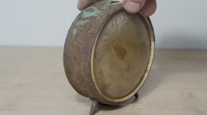 Реставрация очень ржавого будильника Jantar.