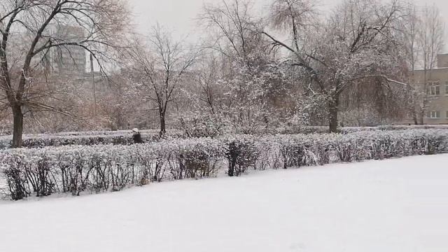 В Оренбурге наступила зима. смотреть онлайн