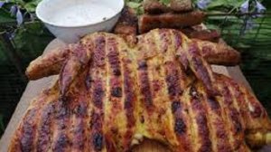 Курица на Мангале Чесночная .Рецепт Курица на Углях
