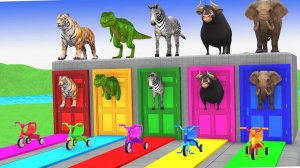 Мультики для малышей. Мультики про яркие машинки и животных. Смотреть онлайн мультики про машинки.