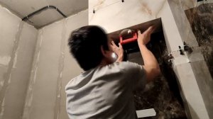 Полочки из керамогранита с подсветкой