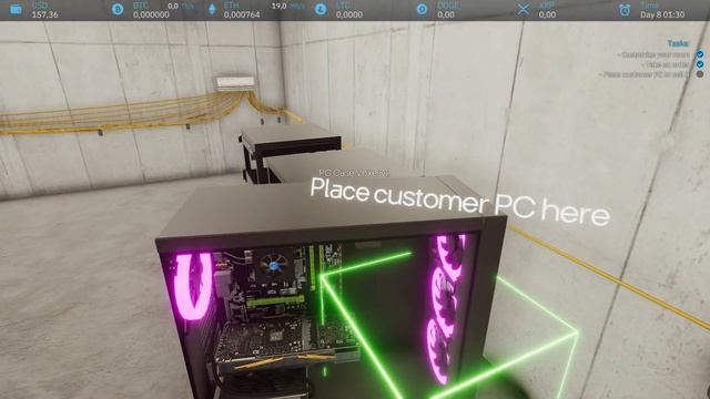 CRYPTO MINING SIMULATOR -1- Строим майнинг ферму для денег [Обзор /