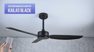 Потолочный вентилятор DAIVEN Kailas Black