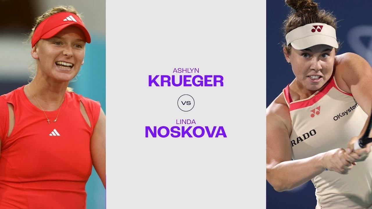 07.02.2025. Эшлин Крюгер - Линда Носкова. WTA Abu Dhabi. Ashlyn Krueger - Linda Noskova смотреть онлайн